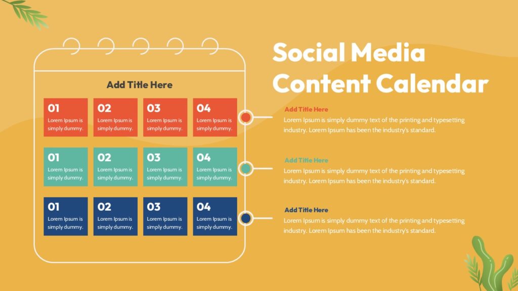 social media calendar