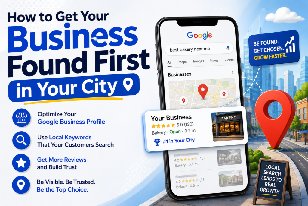 How to Get Your Business Found First in Your City