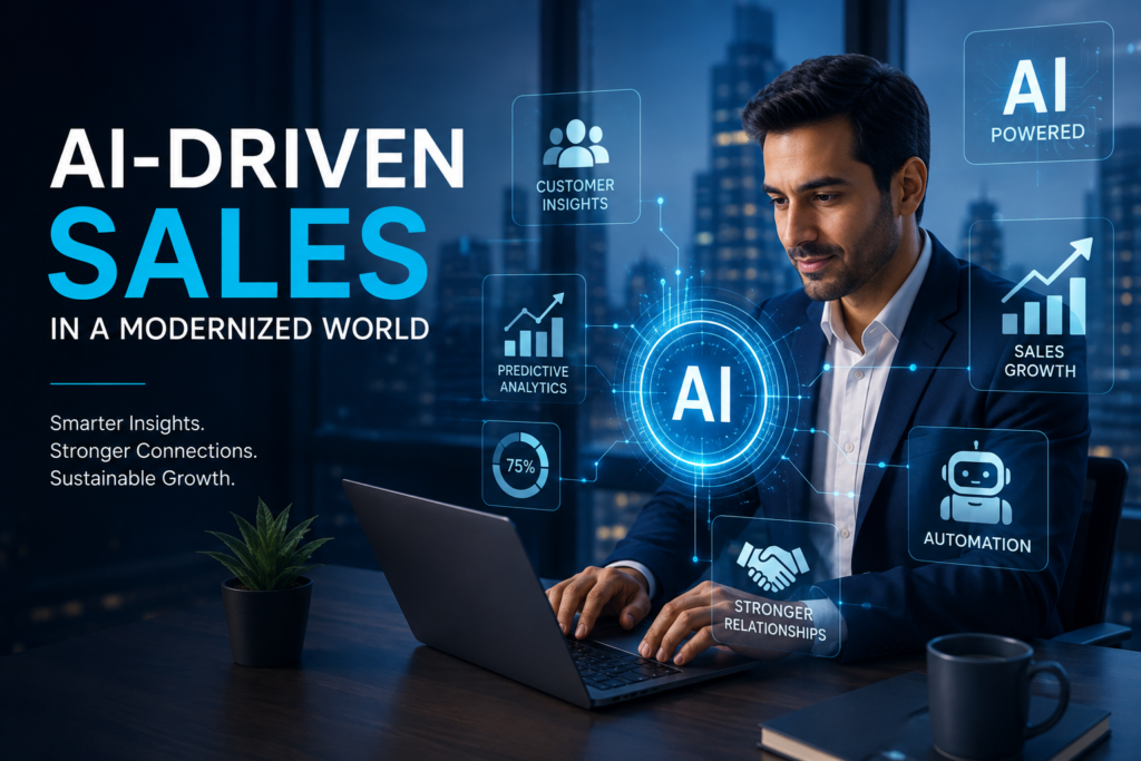 AI-driven sales in a modernized world using smart automation, analytics, and digital business growth strategies