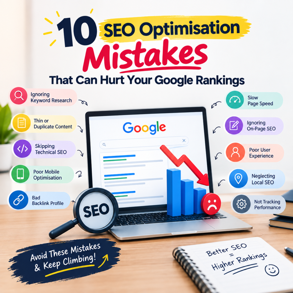 10 seo optimisation mistakes